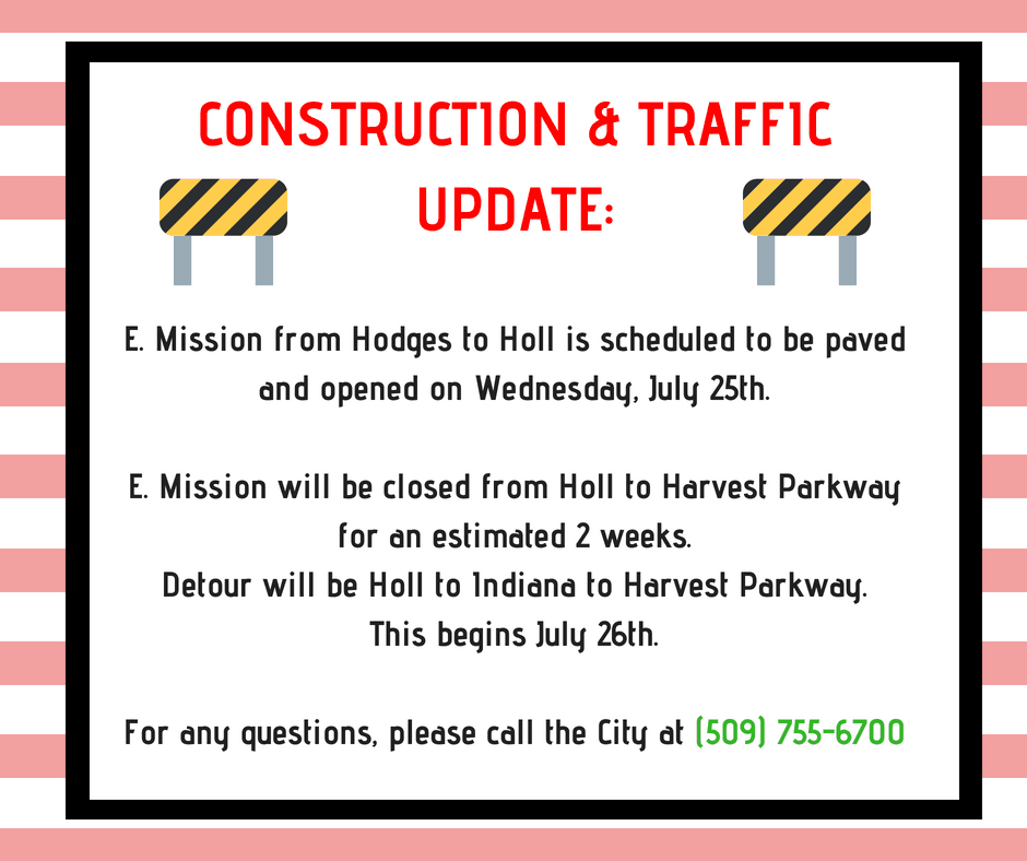 Construction Traffic Update