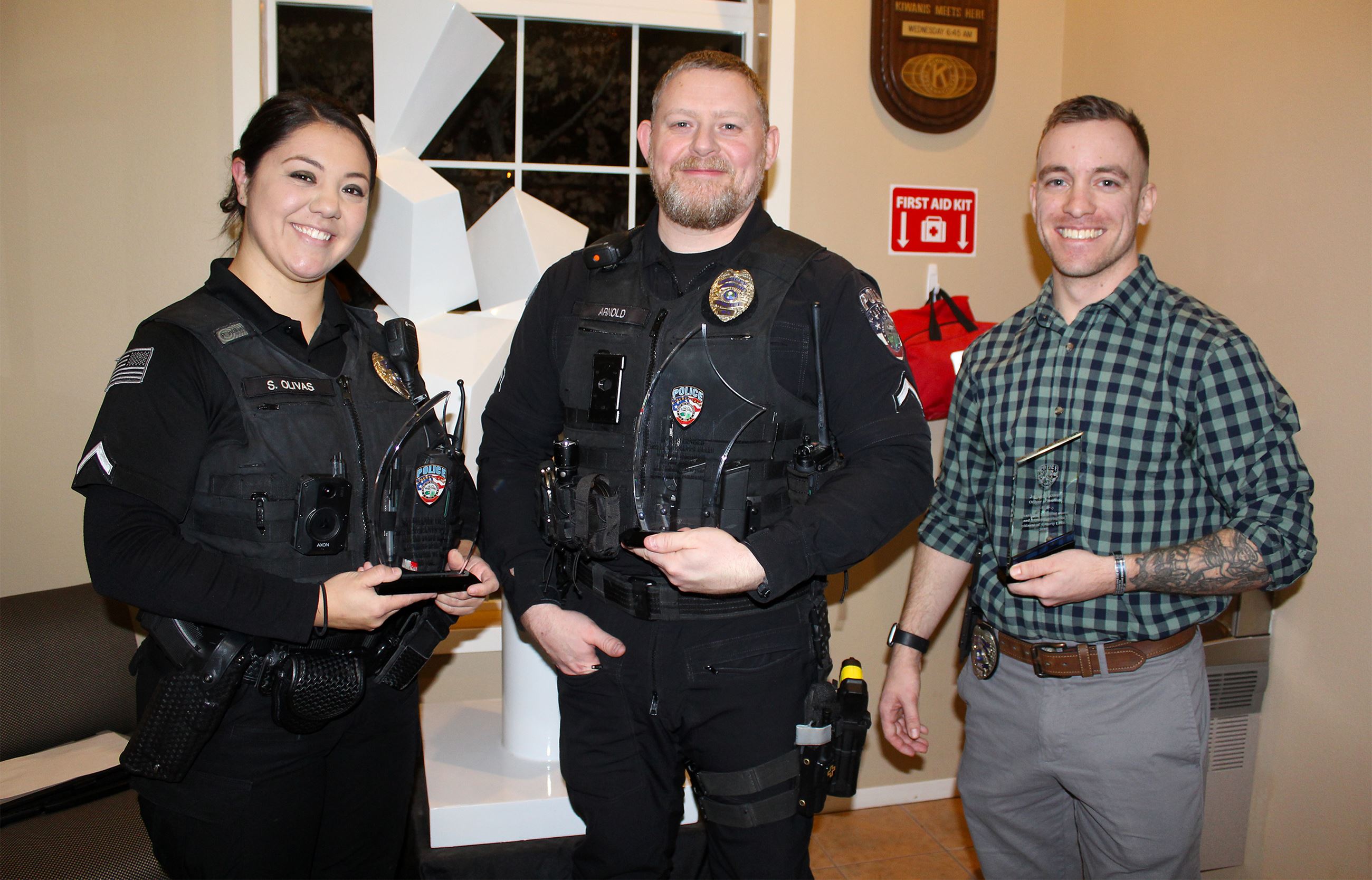 2022 Police Award recipients - Olivas - Arnold - Sowell
