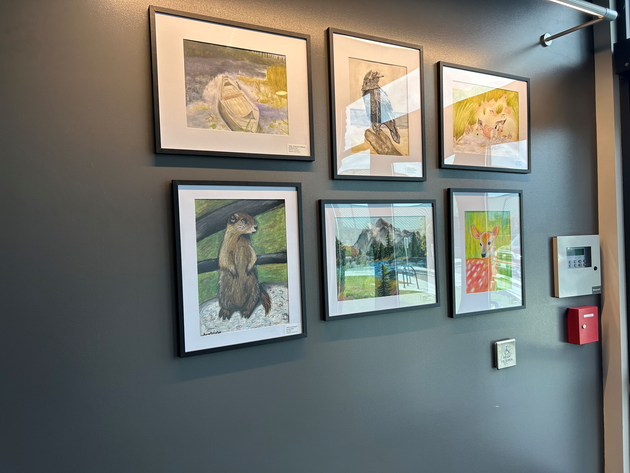 Images of 6 Art Pieces at Trailhead