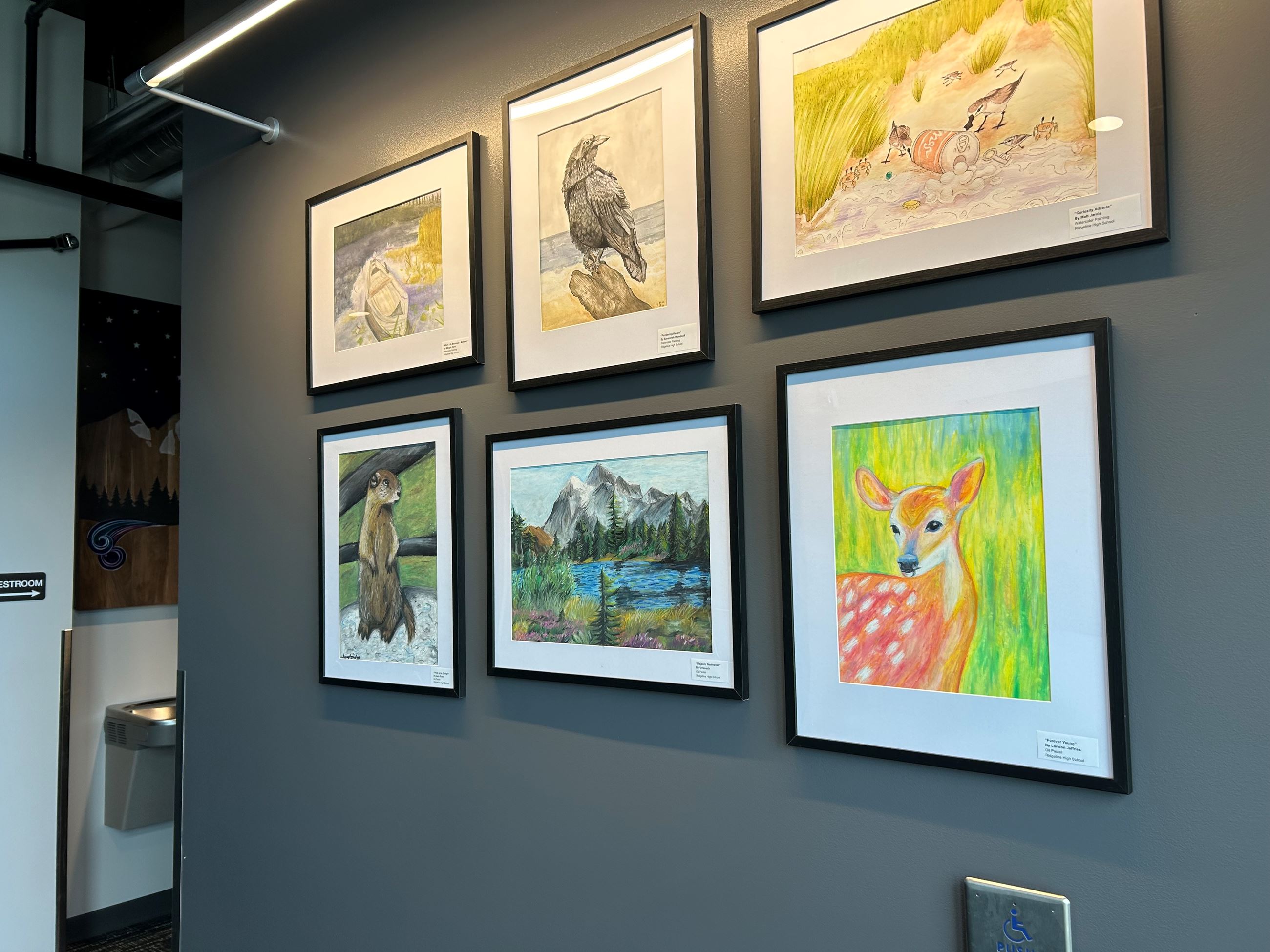 Images of 6 Art Pieces at Trailhead