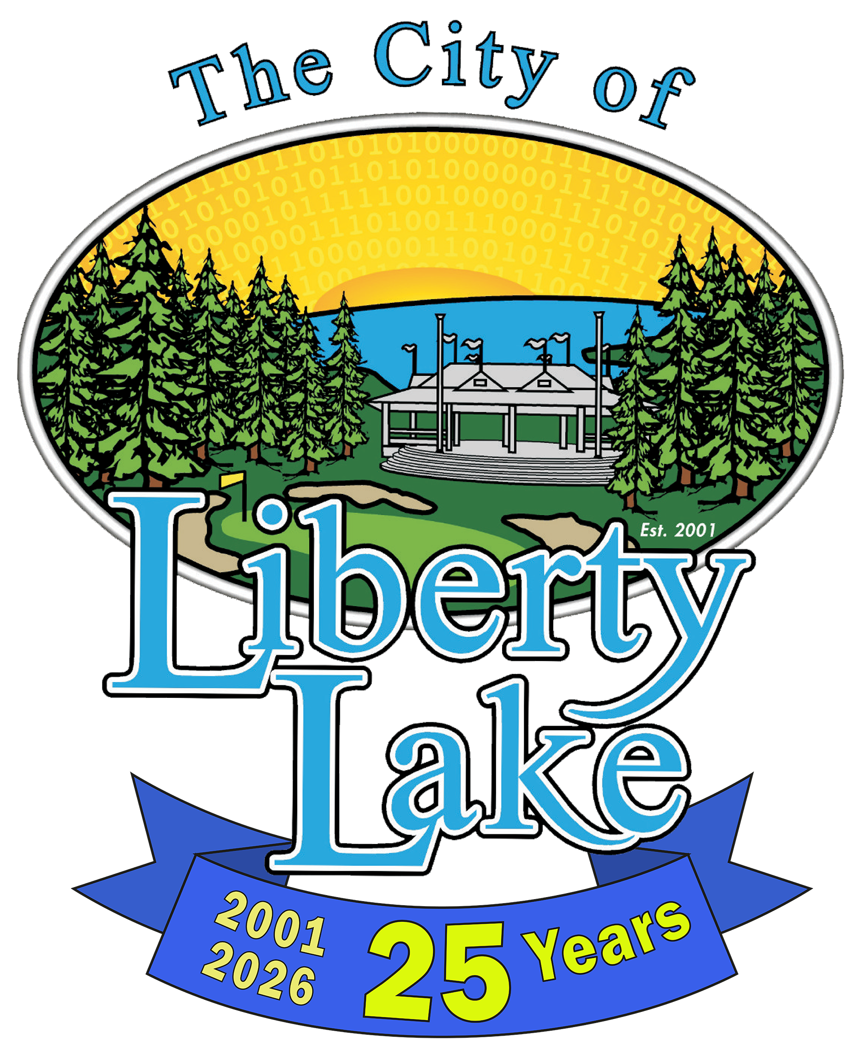 City of Liberty Lake - 2001-2026 - 25 Years logo
